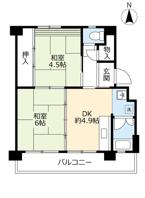 ＵＲ上高丸の間取り