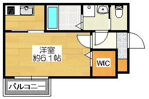 筑紫野市針摺南のアパートの間取り