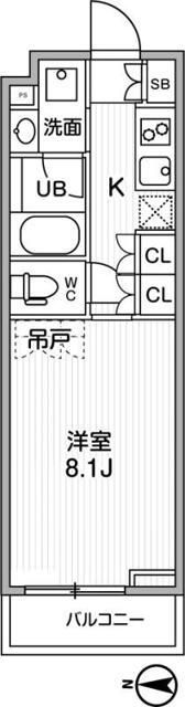 江東区白河のマンションの間取り