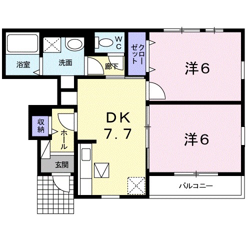 プロヴァンスI号館の間取り