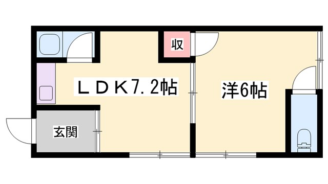 【植木野ハウスB棟の間取り】