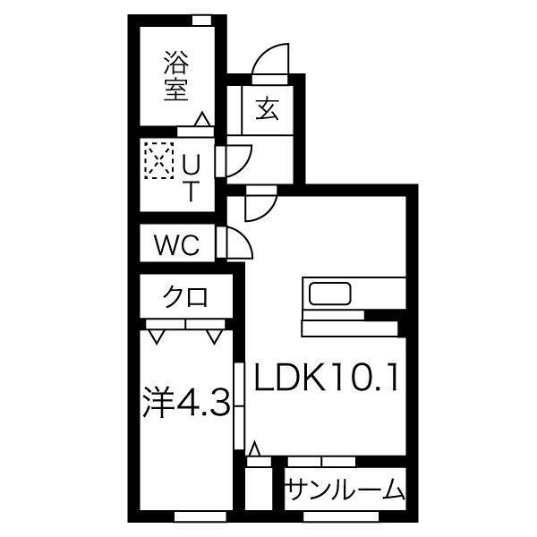 ロシエールＤの間取り