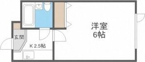 札幌市中央区南六条西のマンションの間取り