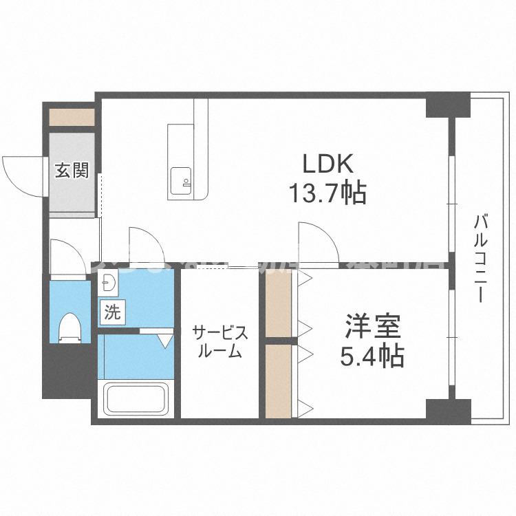 アプリーレ中之島の間取り