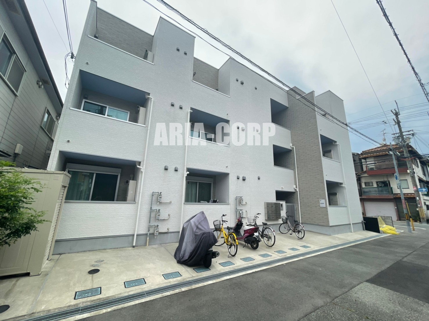 建物外観　2018年完成、大手ハウスメーカー施工デザイナーズアパート！