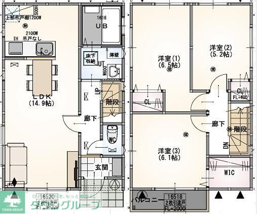 グランソフィア上尾谷通の間取り写真