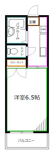 西武新宿線 上井草駅 徒歩6分 2階建 築26年の間取り写真