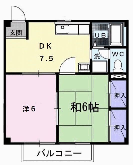 サンハイツの間取り