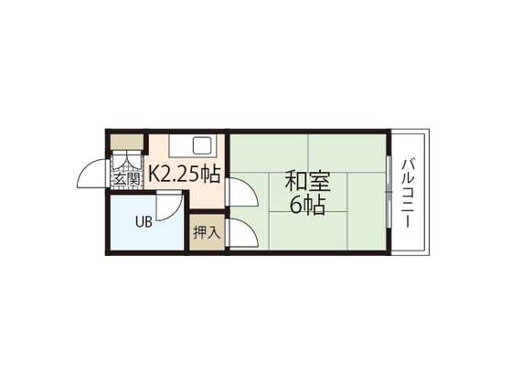 広島市西区草津梅が台のマンションの間取り