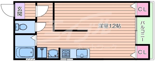 高殿マンションの間取り