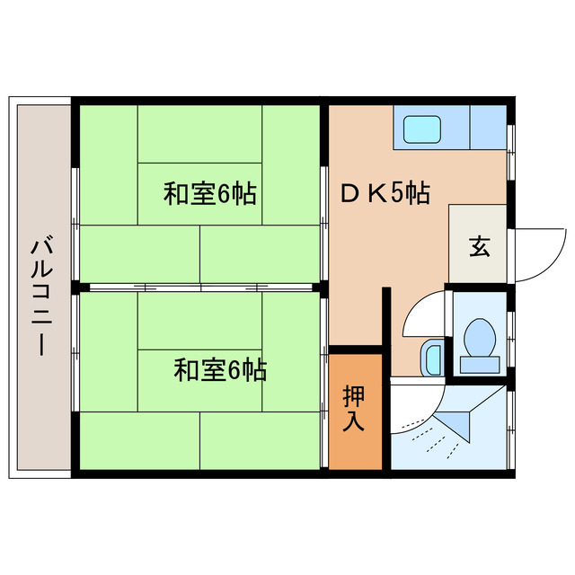 第３戸越アパートの間取り