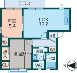 アガーペ御陵前の間取り