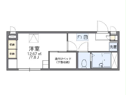 レオパレスピアチェーレ南通りの間取り