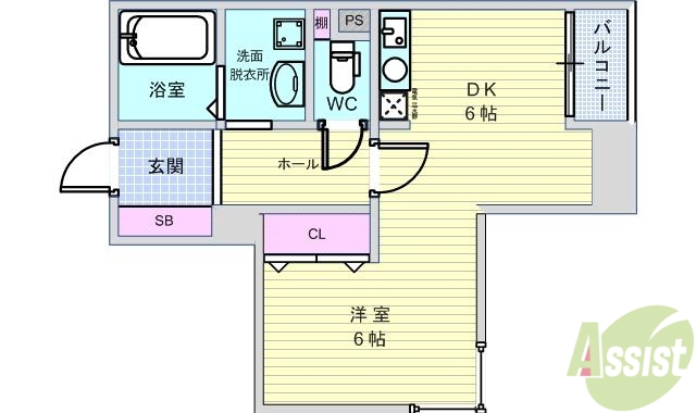 スクエアの間取り