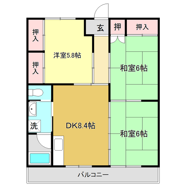 ハイツフジオの間取り