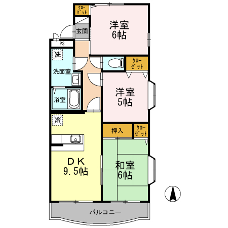 エスペランサ　Iの間取り