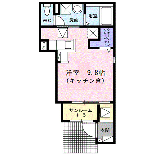 滝沢市穴口築1年の間取り