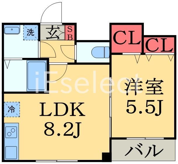 千葉市中央区今井のマンションの間取り