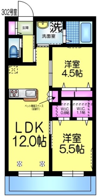 【へーベルメゾンわびすけの間取り】