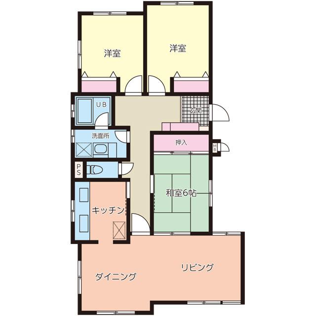 世田谷区羽根木のマンションの間取り