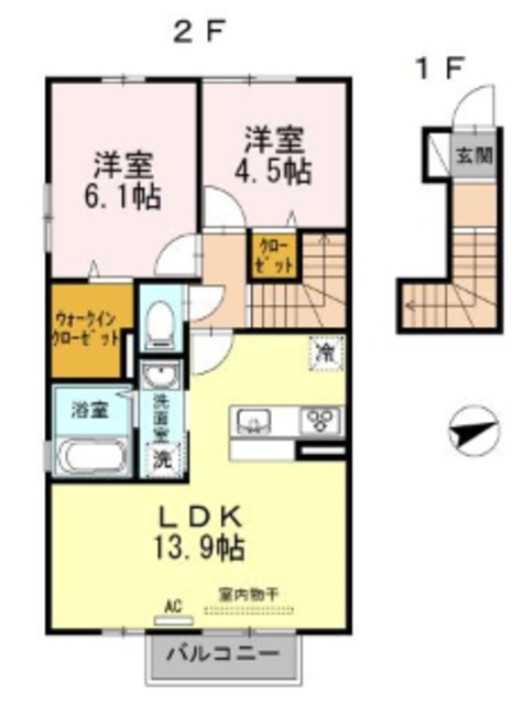 ミ　シェール　エクラの間取り