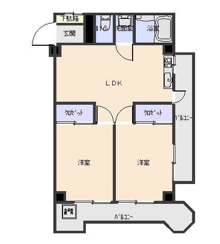 三木ビル川高前の間取り