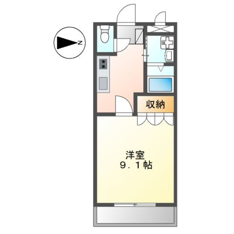 御所市大字元町のアパートの間取り