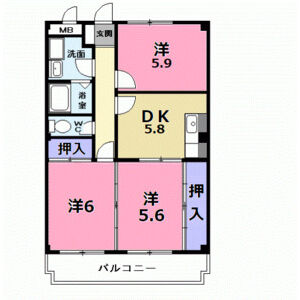 アピタシオンモアージュの間取り