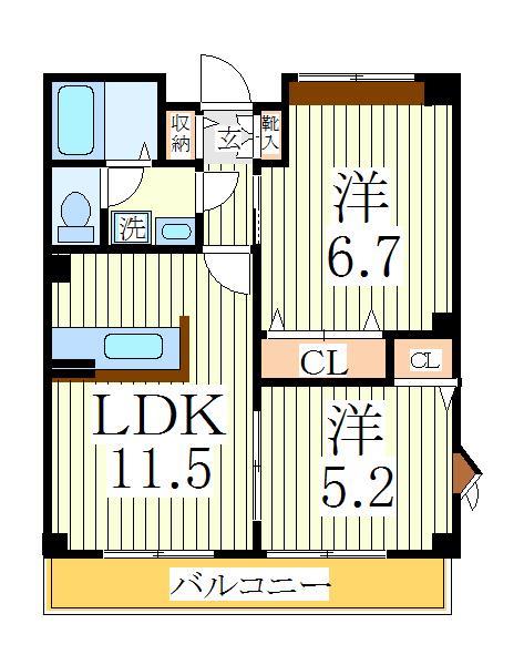 サン・モールIIの間取り