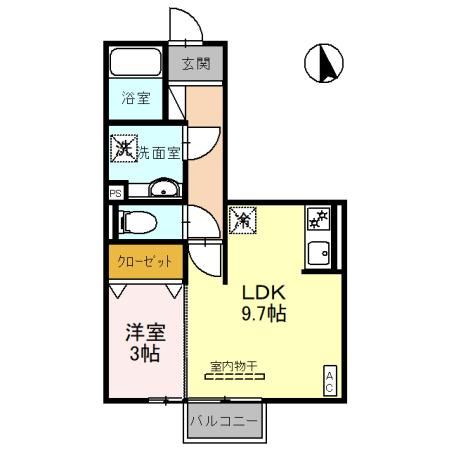 (仮)D-ROOM境女塚の間取り