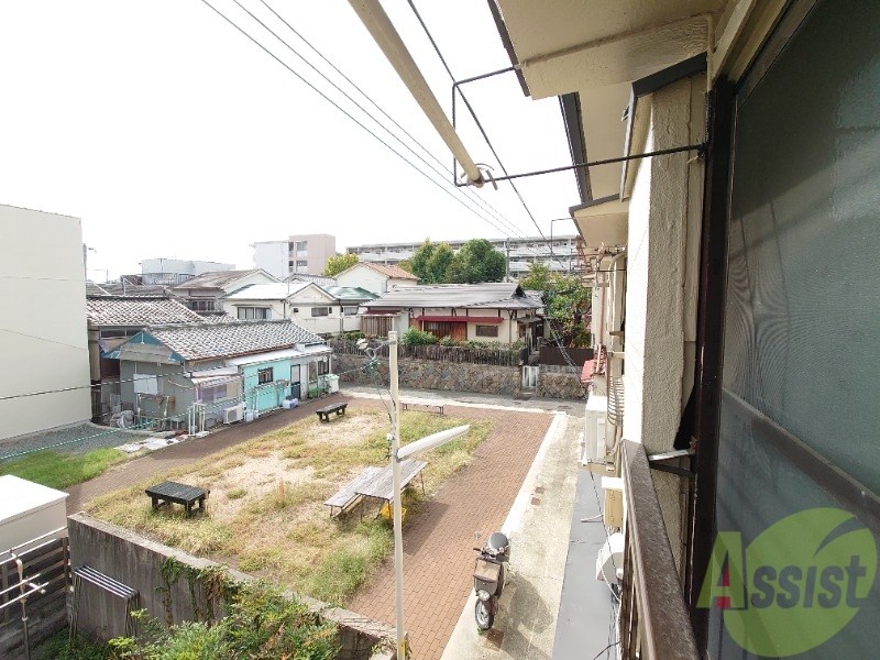 【神戸市兵庫区湊川町のアパートの眺望】