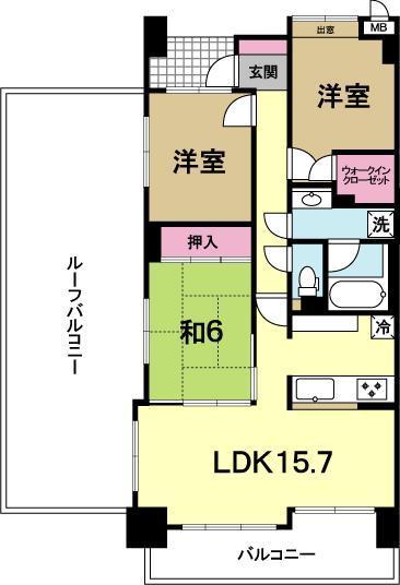 サーパス新荘の間取り