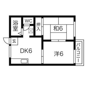 サンシャイン石田 Aの間取り