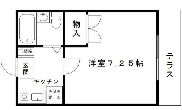 【さいたま市岩槻区西原のアパートの間取り】