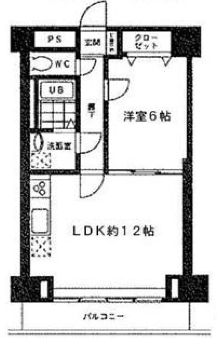 台東区蔵前のマンションの間取り