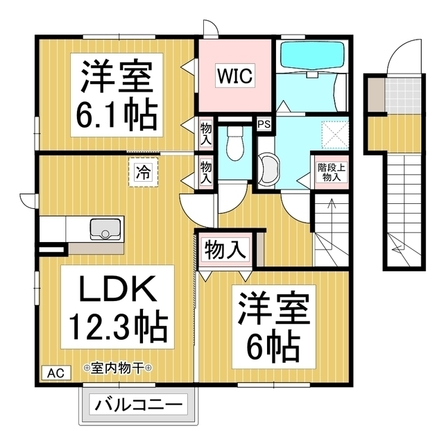 グレイス豊野　Ａ棟の間取り