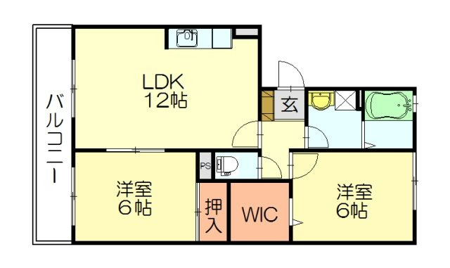 リバーコート志免の間取り