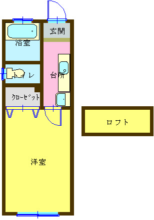 サンレジデンスM2の間取り