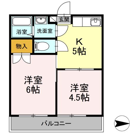 コーポ五味の間取り