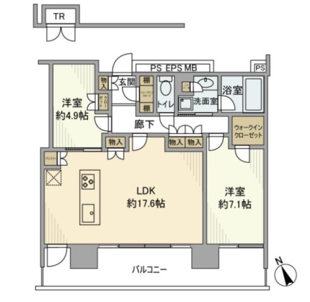 Brillia Grande　みなとみらいの間取り