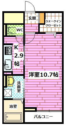 広島市安佐南区緑井のマンションの間取り