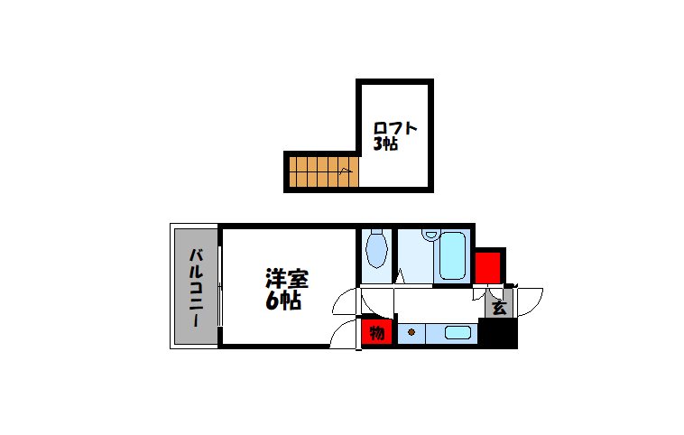 モーリックス横田の間取り