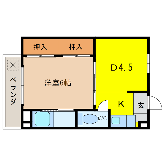 ビレッジハウス羽島の間取り