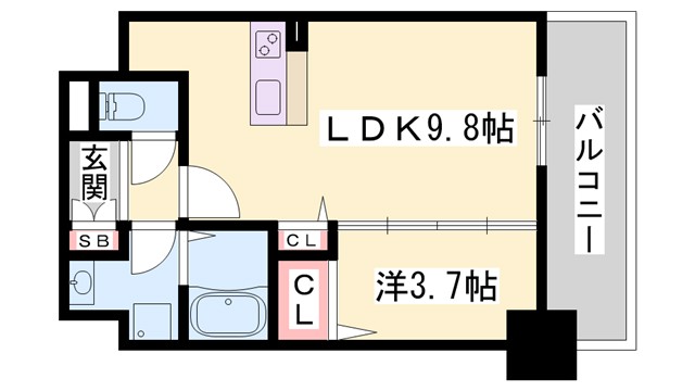 レジデンスh忍町の間取り