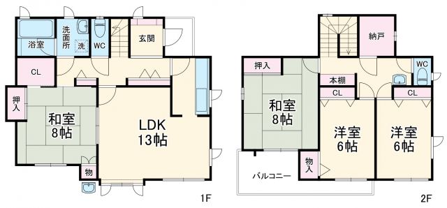 西習志野１丁目貸家の間取り