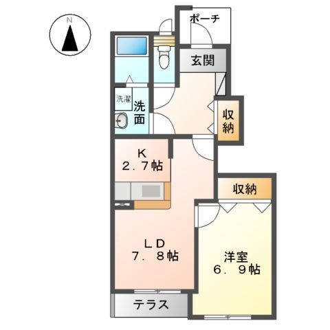 トラサ　ヒーチャの間取り