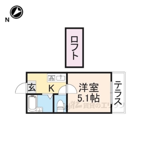 枚方市上島東町のマンションの間取り