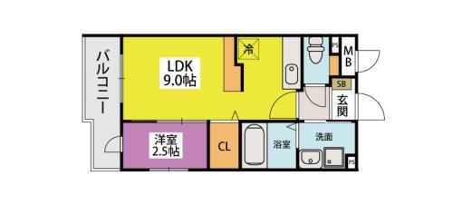 グラン　ソレイユ博多南の間取り