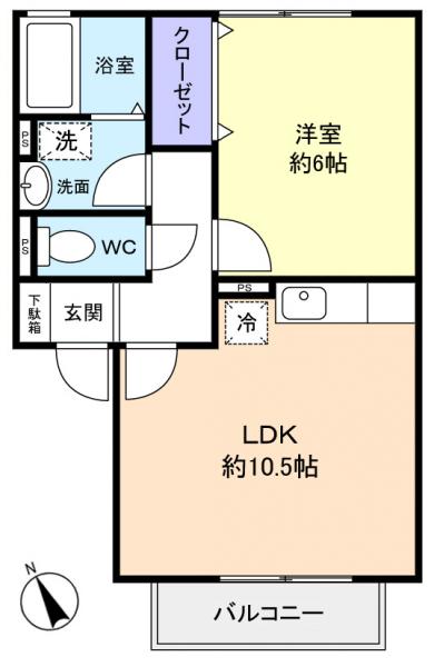 クロワールの間取り