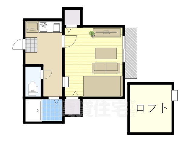 ハイツ翠明の間取り